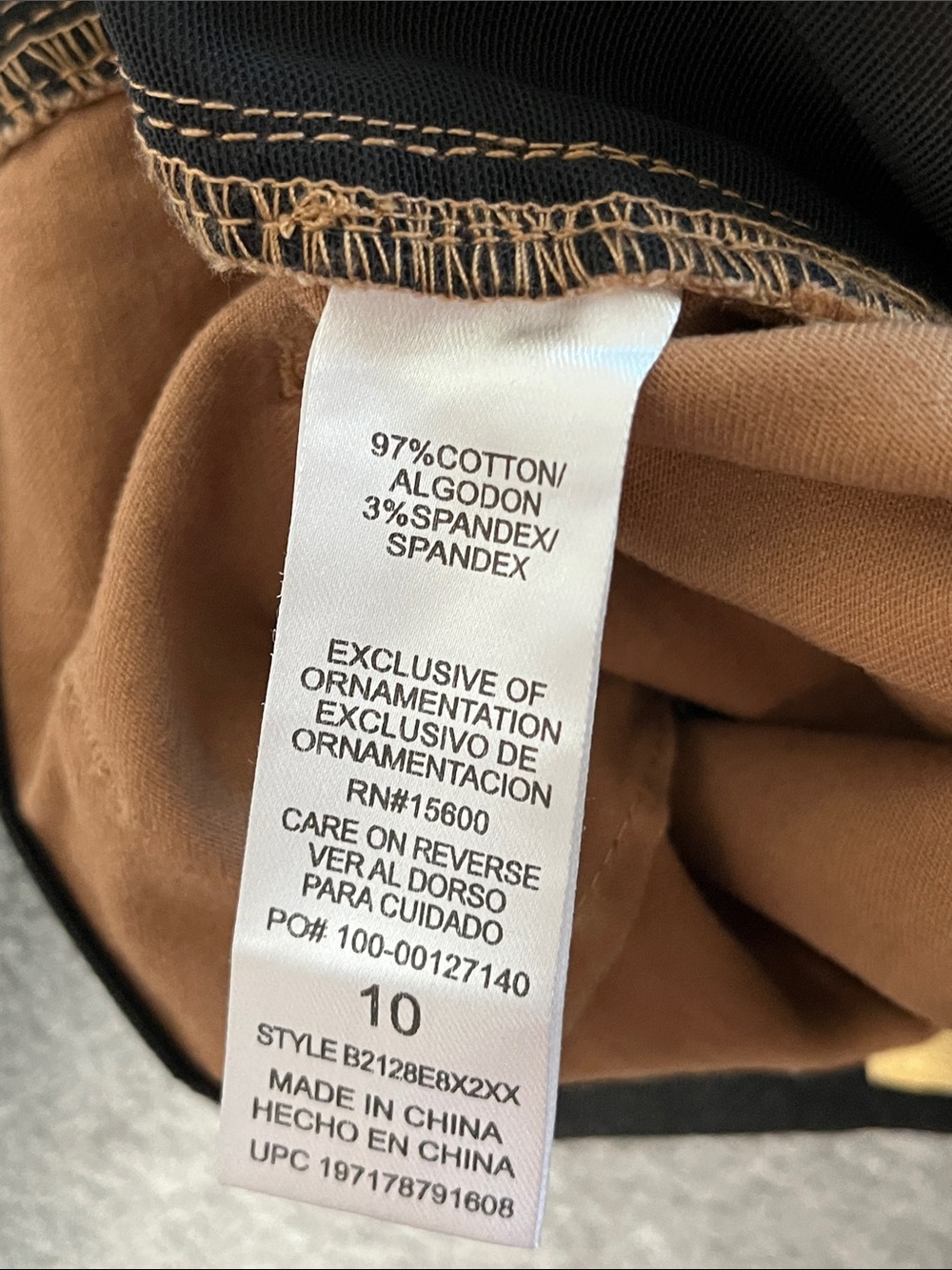 Democracy Brown Chino Pants Womens 10 Ab Solution Stretch Slimming - Picture 6 of 9